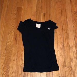 Abercrombie navy blue t shirt